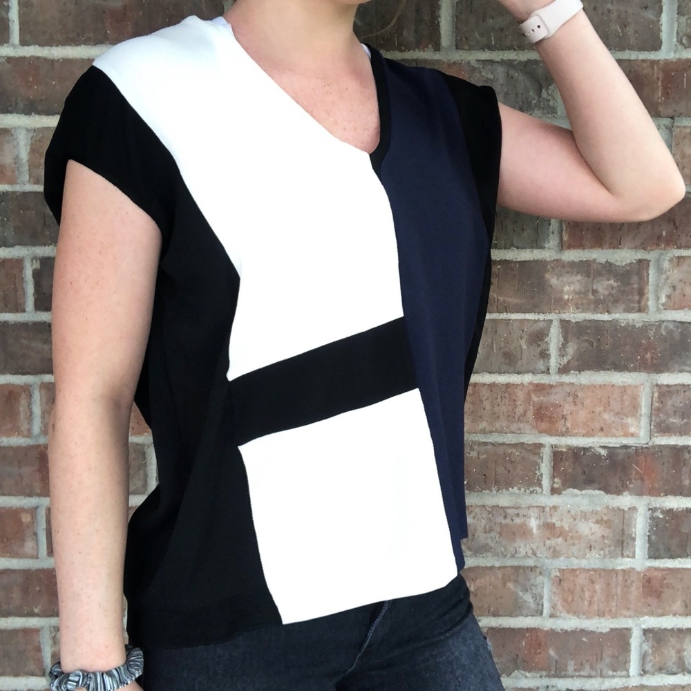 Zara Block Design Blouse